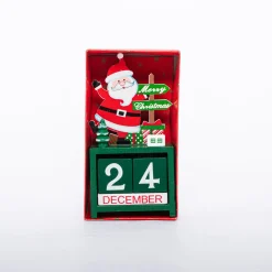 Traditional & Berry></noscript>Christmas World Wooden Handcrafted Christmas Calendar Statue